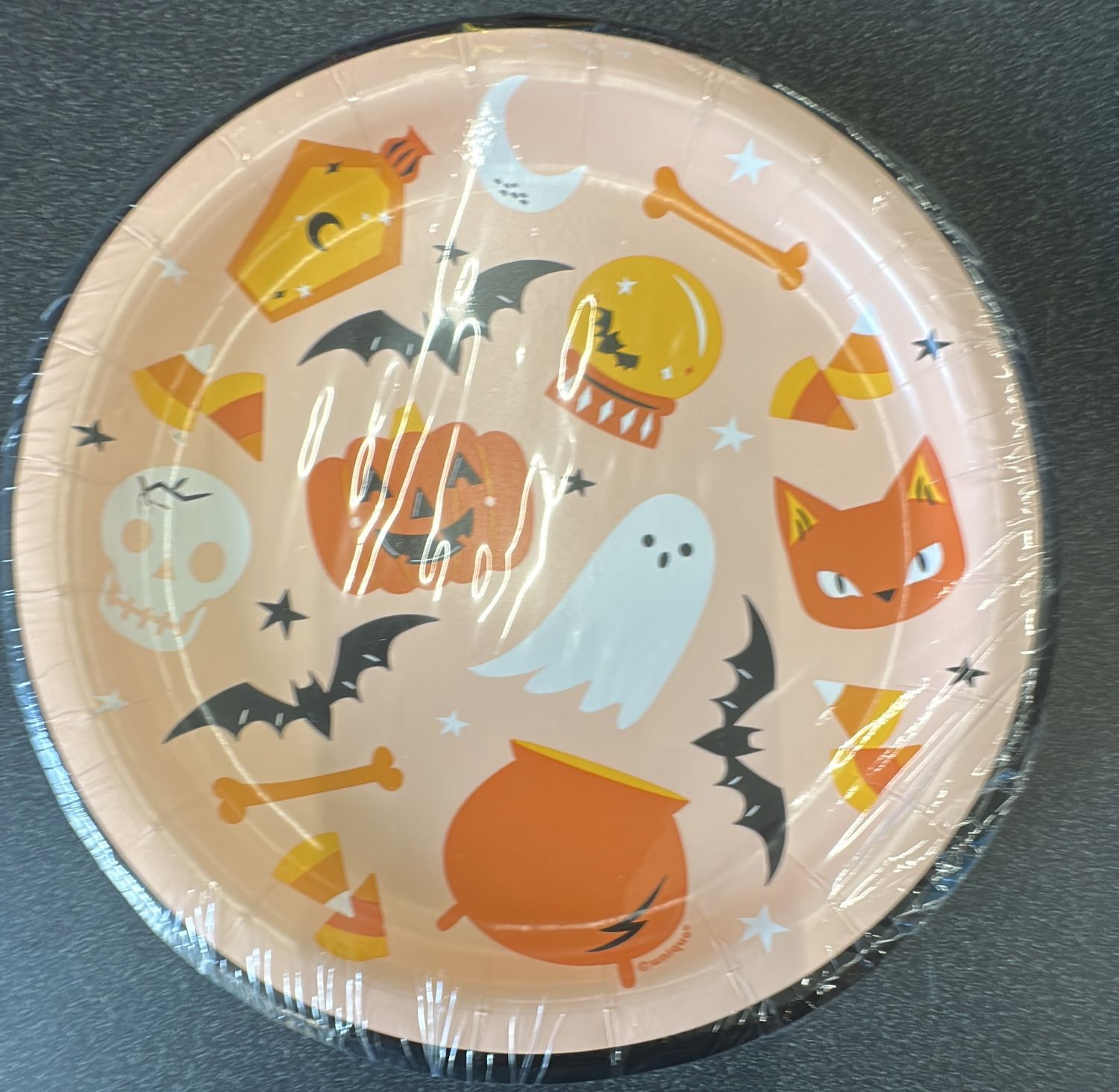 8Ct 7” Cute Halloween Plate