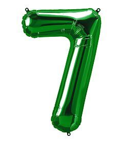 34" Number 7 - Green