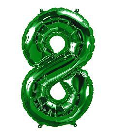 34" Number 8 - Green