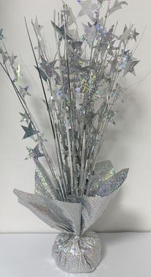 15" Balloon Weight Centerpiece -Silver
