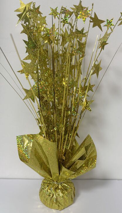 15" Balloon Weight Centerpiece - Gold
