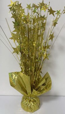 15" Balloon Weight Centerpiece - Gold