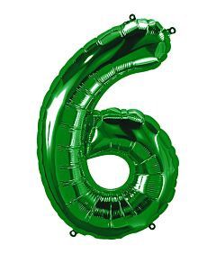 34" Number 6 - Green