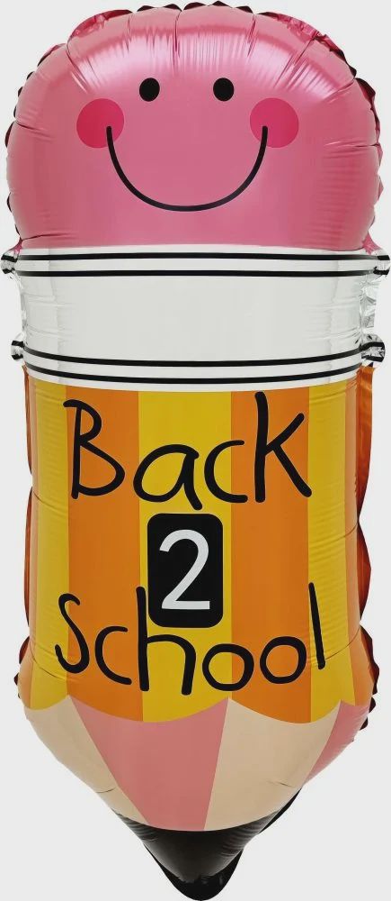 321 27" Back 2 School Pencil with Eraser Balloon