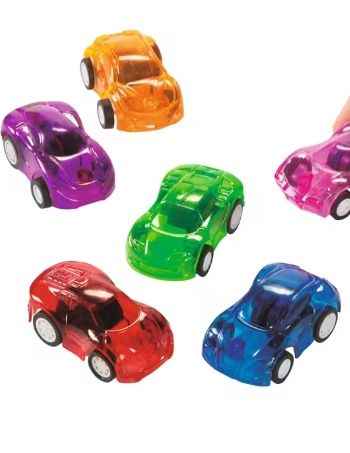 Mini Colorful Transparent Pull-Back Cars