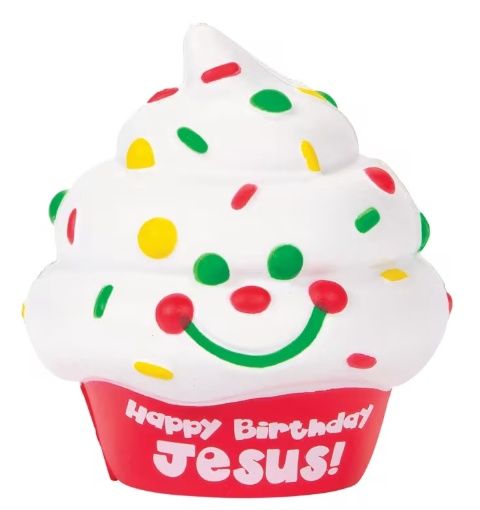 Scented Happy Birthday Jesus Cupcake Slow-Rising Squishies