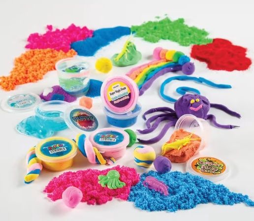 Bright Color Super Magic Foam Air Clay Tubs