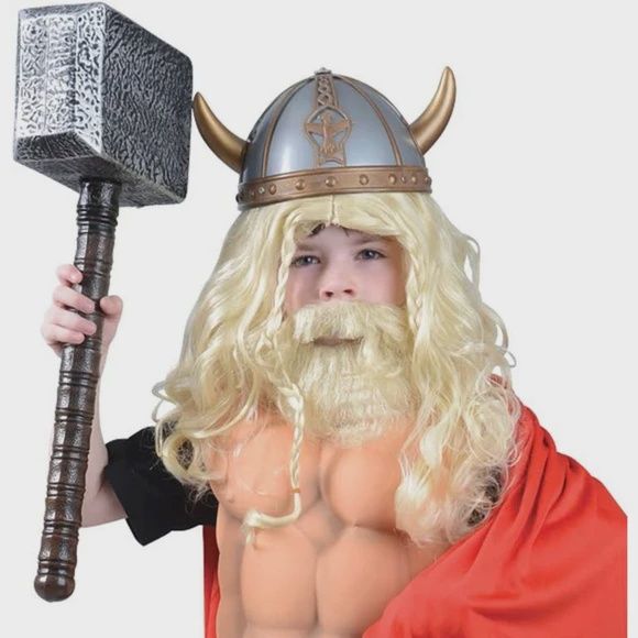 Kid Fun Viking Wig and Beard Set