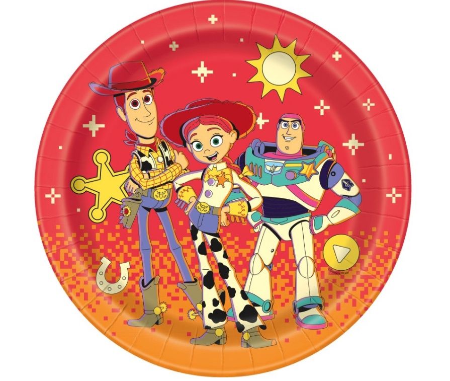 8ct 9” Toy Story 5 Plates