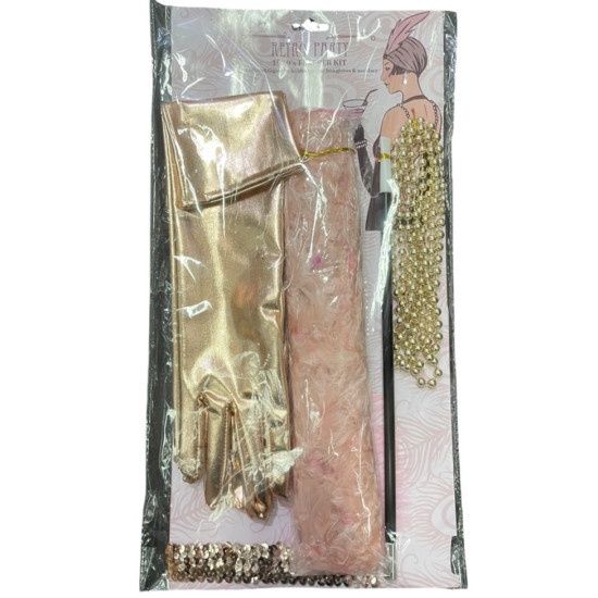 Rose Gold Flapper Costume Kit