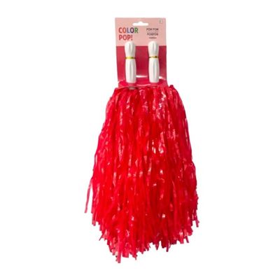 Red Pom-poms, 2ct
