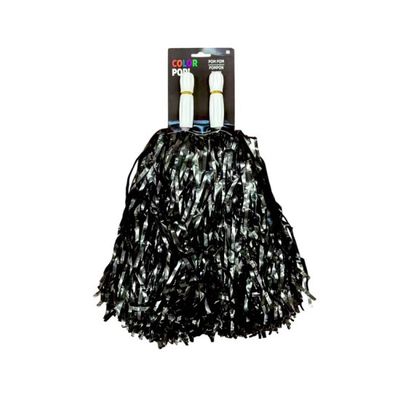 Black Pom-poms, 2ct