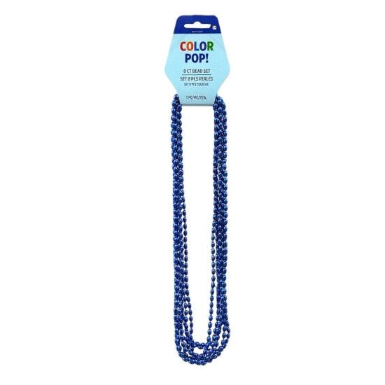 Blue 30 inch 8ct Oval Beads