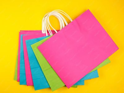 Rectangular craft bag assorted colors