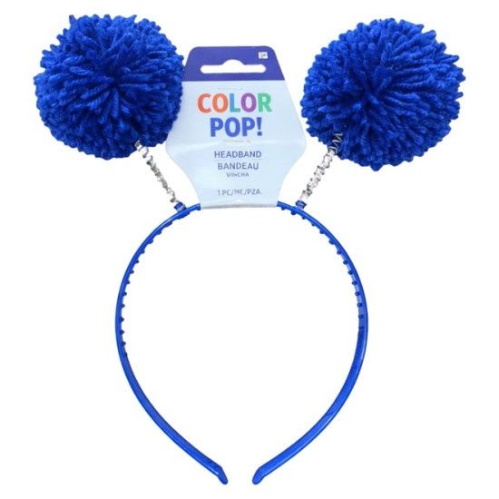 Blue Pom-pom Head Bopper