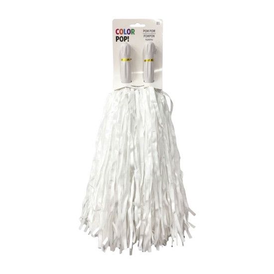 White Pom-poms, 2ct