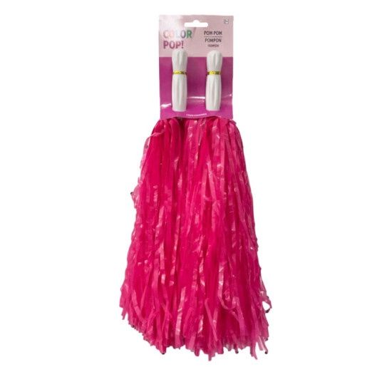 Pink Pom-poms, 2ct