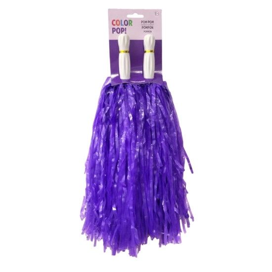 Purple Pom-poms, 2ct
