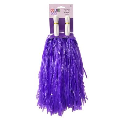 Purple Pom-poms, 2ct