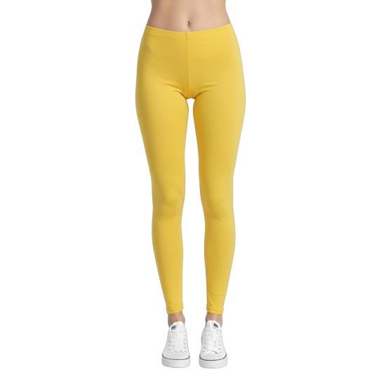 Yellow Adult Footless Tights
