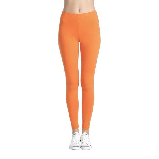 Orange Adult Footless Tights
