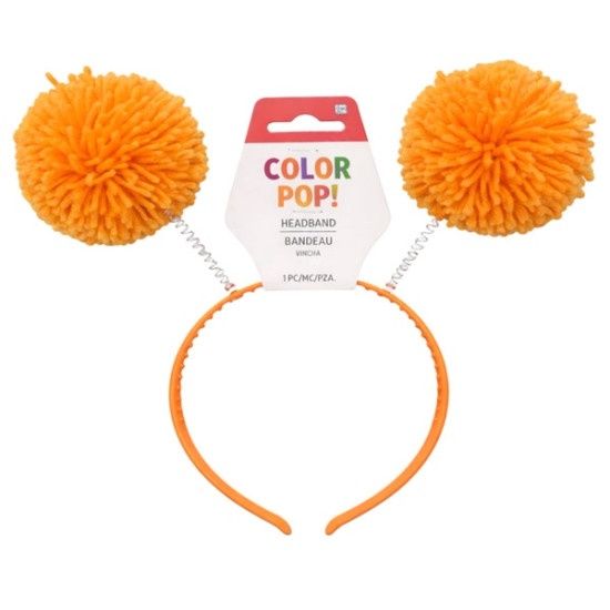 Orange Pom-pom Head Bopper