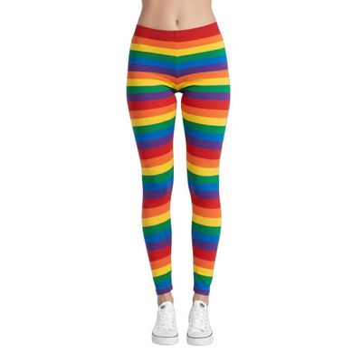 Rainbow Adult Footless Tights