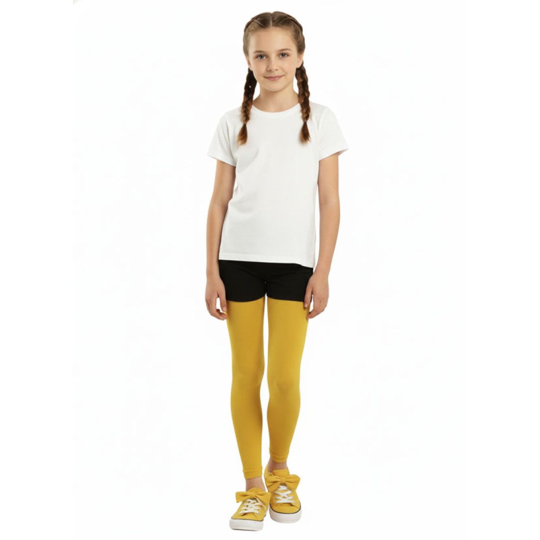 Gold child tights