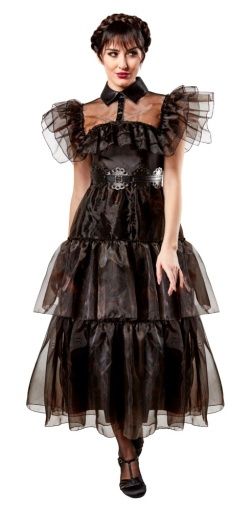 Wednesday's Rave'N Dance Adult Costume, Size: Small