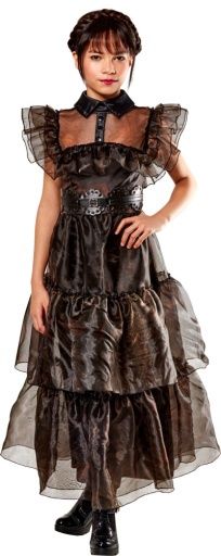 Wednesday's Rave'N Dance Kids Costume, Size: Small