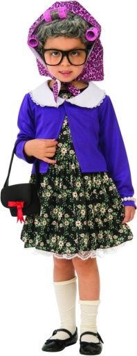 Little Old Lady Kids Costume, Size: X-Small