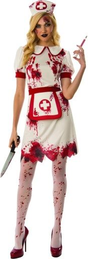 Bloody Nurse Adult Costume, Size: Small