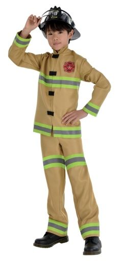 Firefighter Kids Costume 1, Size: Small