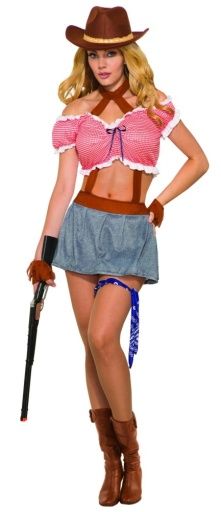 Ride 'Em Cowgirl Adult Costume, Size: X-Small