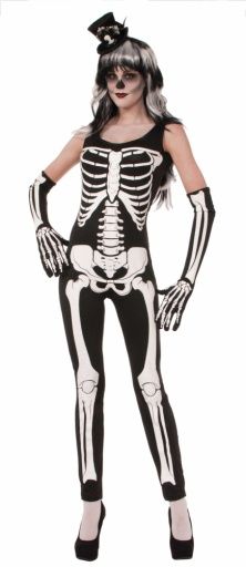 Skeleton Jumpsuit Adult Costume
