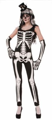 Skeleton Jumpsuit Adult Costume