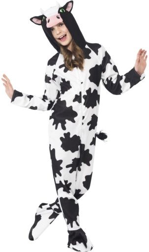 Cow Kids Costume 1, Size: Small