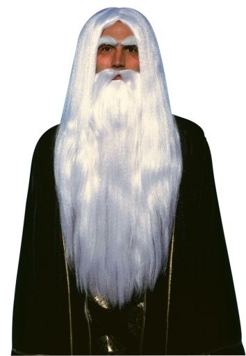 Merlin Wig And Beard Set