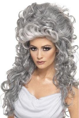 Medeia Witch Beehive Wig - Grey