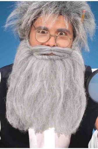 14in Beard &amp; Moustache Gray