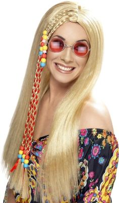 Hippy Party Wig - Blonde