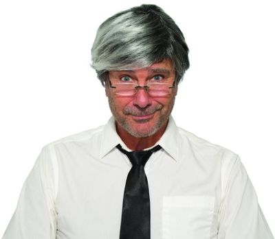 Gepetto Wig &amp; Moustache Gray