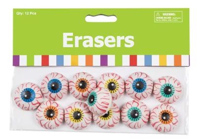 24Ct Mini Eyeball Erasers