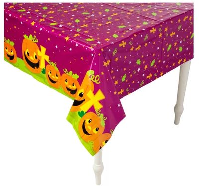 Christian Pumpkin Plastic Tablecloth