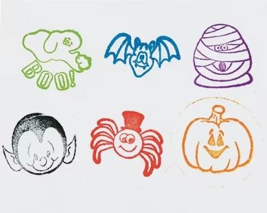 Plastic Halloween Stampers