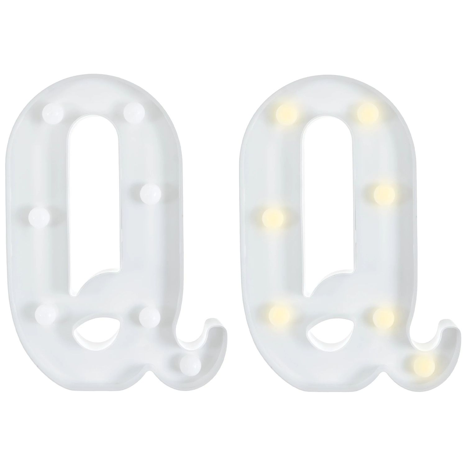 Light-Up Standing Letter -Q