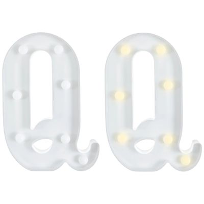 Light-Up Standing Letter -Q