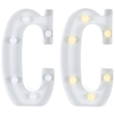 Light-Up Standing Letter -C