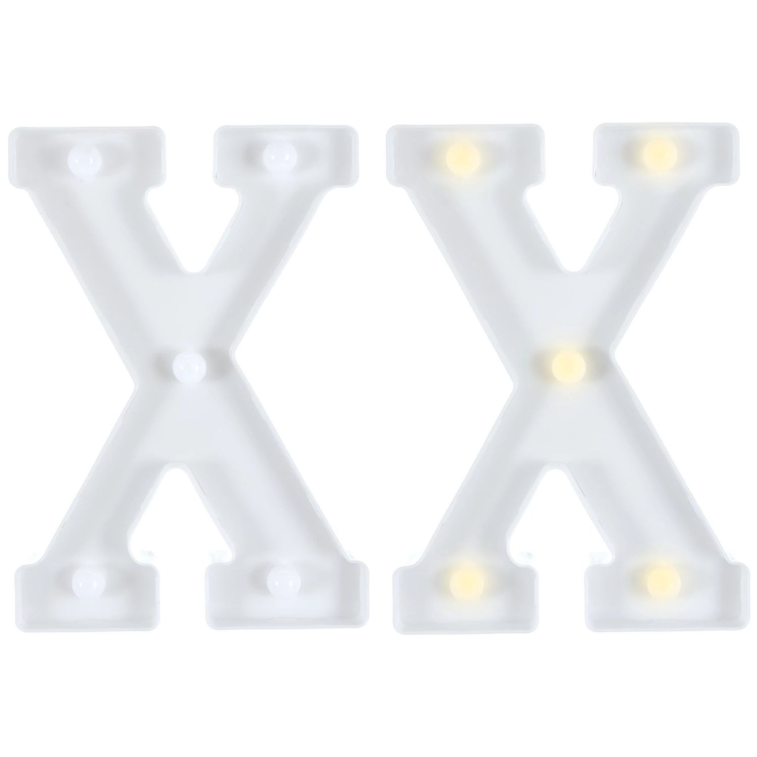 Light-Up Standing Letter -X