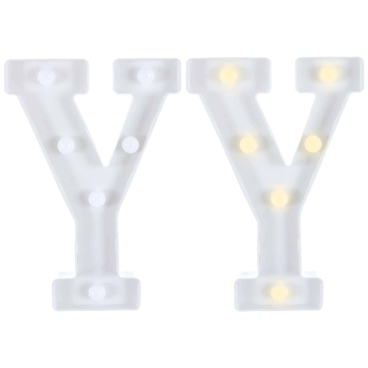 Light-Up Standing Letter -Y